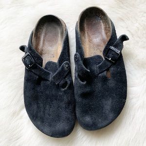Birkenstock Boston black suede 35